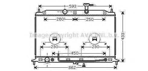 AVA QUALITY COOLING KA2078 Радіатор, охолодження двигуна