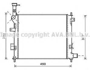 AVA QUALITY COOLING KA2201 Радіатор, охолодження двигуна
