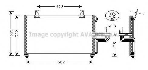 AVA QUALITY COOLING KA5005 Конденсатор, кондиціонер