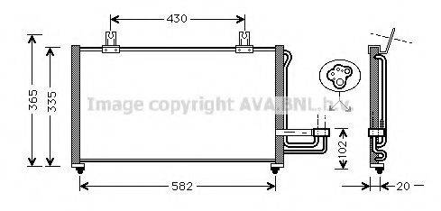 AVA QUALITY COOLING KA5013 Конденсатор, кондиціонер