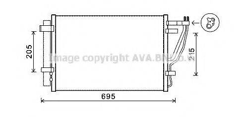 AVA QUALITY COOLING KA5147 Конденсатор, кондиціонер