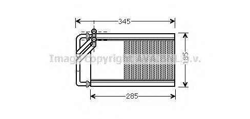 AVA QUALITY COOLING KA6125 Теплообмінник, опалення салону