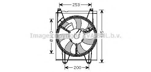 AVA QUALITY COOLING KA7513 Вентилятор, охолодження двигуна