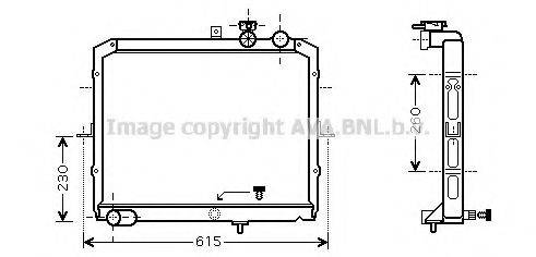 AVA QUALITY COOLING KAA2033 Радіатор, охолодження двигуна