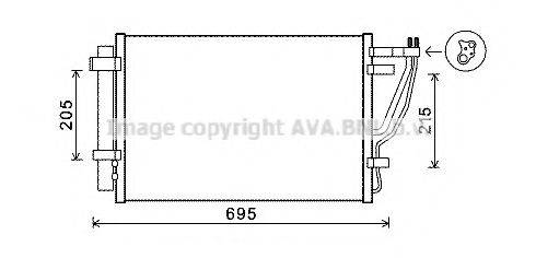 AVA QUALITY COOLING KAA5147D Конденсатор, кондиціонер