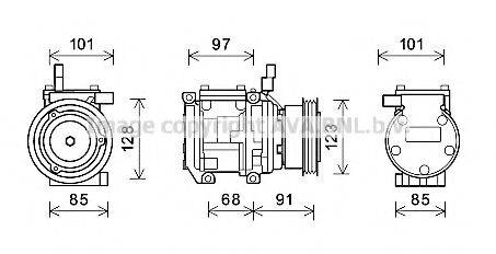 AVA QUALITY COOLING KAAK208 Компресор, кондиціонер