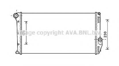 AVA QUALITY COOLING LC2097 Радіатор, охолодження двигуна