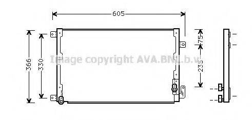 AVA QUALITY COOLING LC5071 Конденсатор, кондиціонер