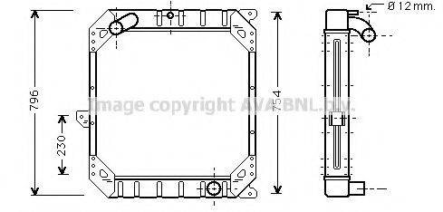 AVA QUALITY COOLING ME2102 Радіатор, охолодження двигуна