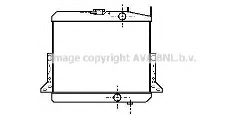 AVA QUALITY COOLING ME2117 Радіатор, охолодження двигуна