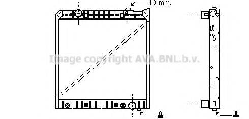 AVA QUALITY COOLING ME2148 Радіатор, охолодження двигуна