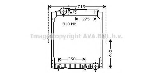 AVA QUALITY COOLING ME2197 Радіатор, охолодження двигуна