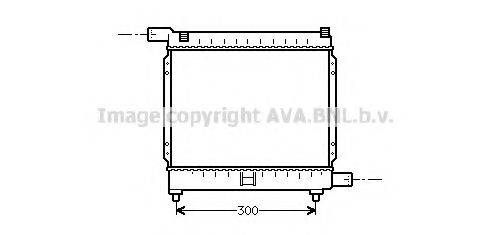 AVA QUALITY COOLING MS2039 Радіатор, охолодження двигуна