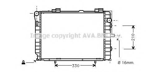 AVA QUALITY COOLING MS2229 Радіатор, охолодження двигуна