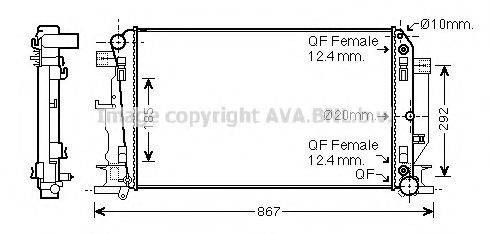 AVA QUALITY COOLING MS2403 Радіатор, охолодження двигуна