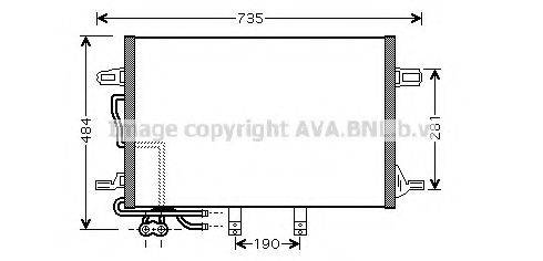 AVA QUALITY COOLING MS5307 Конденсатор, кондиціонер