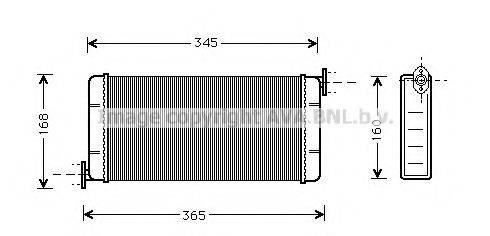 AVA QUALITY COOLING MS6109 Теплообмінник, опалення салону