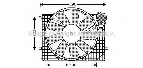 AVA QUALITY COOLING MS7505 Вентилятор, охолодження двигуна