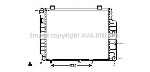 AVA QUALITY COOLING MSA2155 Радіатор, охолодження двигуна