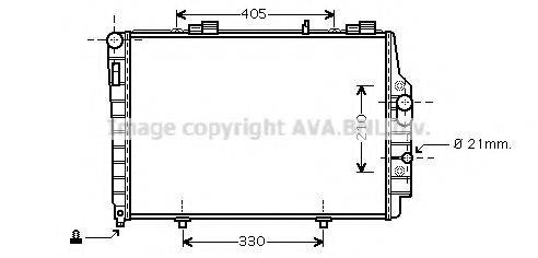 AVA QUALITY COOLING MSA2337 Радіатор, охолодження двигуна