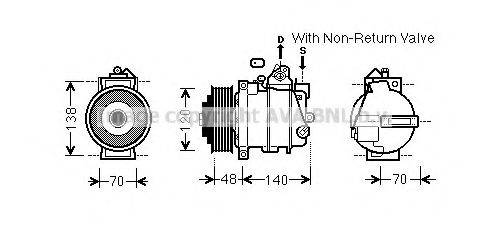 AVA QUALITY COOLING MSK565 Компресор, кондиціонер