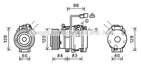 AVA QUALITY COOLING MTAK227 Компресор, кондиціонер