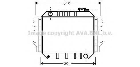 AVA QUALITY COOLING MZ2009 Радіатор, охолодження двигуна