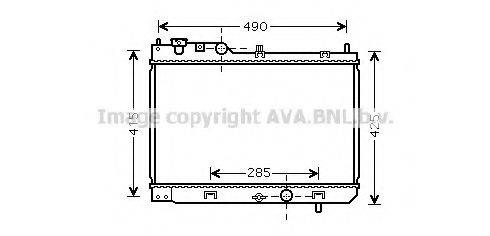 AVA QUALITY COOLING MZ2214 Радіатор, охолодження двигуна