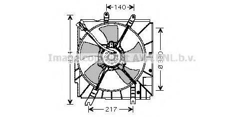 AVA QUALITY COOLING MZ7503 Вентилятор, охолодження двигуна