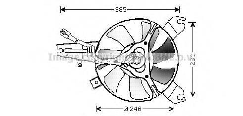 AVA QUALITY COOLING MZ7527 Вентилятор, охолодження двигуна