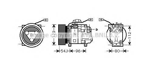 AVA QUALITY COOLING MZK233 Компресор, кондиціонер