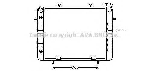 AVA QUALITY COOLING OL2037 Радіатор, охолодження двигуна