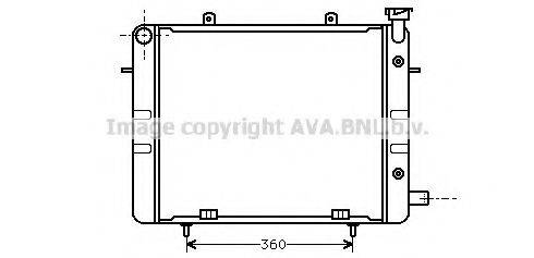 AVA QUALITY COOLING OL2040 Радіатор, охолодження двигуна