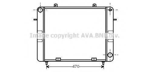 AVA QUALITY COOLING OL2070 Радіатор, охолодження двигуна