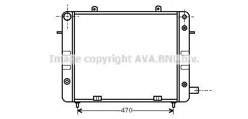 AVA QUALITY COOLING OL2072 Радіатор, охолодження двигуна