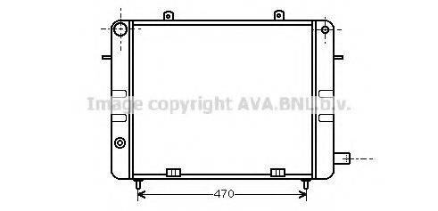 AVA QUALITY COOLING OL2073 Радіатор, охолодження двигуна