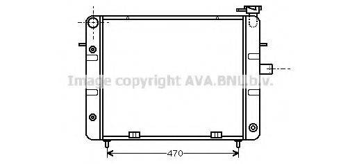 AVA QUALITY COOLING OL2078 Радіатор, охолодження двигуна