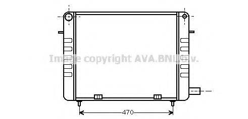 AVA QUALITY COOLING OL2103 Радіатор, охолодження двигуна