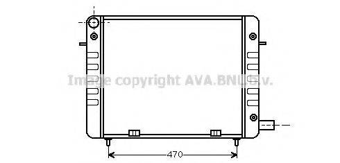 AVA QUALITY COOLING OL2110 Радіатор, охолодження двигуна