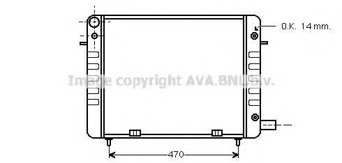 AVA QUALITY COOLING OL2111 Радіатор, охолодження двигуна