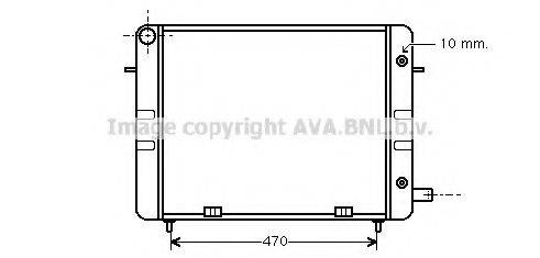 AVA QUALITY COOLING OL2157 Радіатор, охолодження двигуна