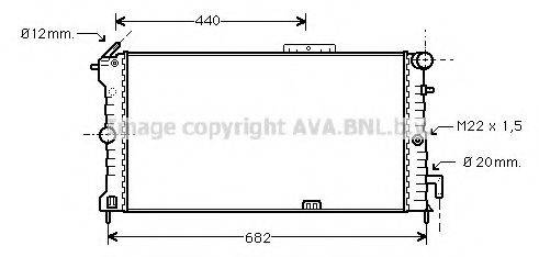 AVA QUALITY COOLING OL2186 Радіатор, охолодження двигуна