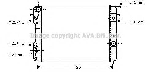 AVA QUALITY COOLING OL2247 Радіатор, охолодження двигуна