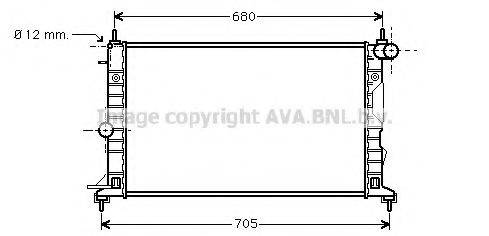 AVA QUALITY COOLING OL2323 Радіатор, охолодження двигуна