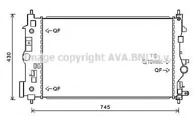 AVA QUALITY COOLING OL2546 Радіатор, охолодження двигуна