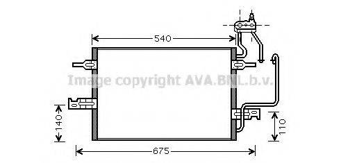 AVA QUALITY COOLING OL5349 Конденсатор, кондиціонер