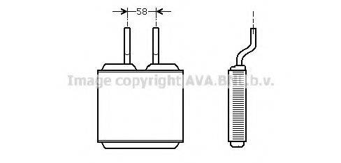 AVA QUALITY COOLING OL6197 Теплообмінник, опалення салону