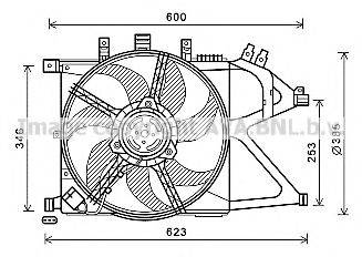 AVA QUALITY COOLING OL7660 Вентилятор, охолодження двигуна