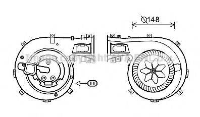 AVA QUALITY COOLING OL8630 Електродвигун, вентиляція салону