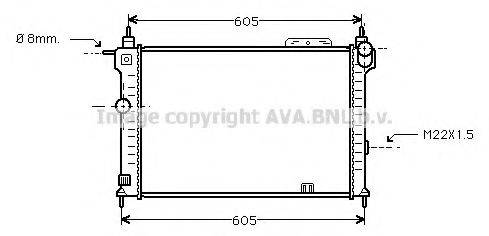 AVA QUALITY COOLING OLA2028 Радіатор, охолодження двигуна